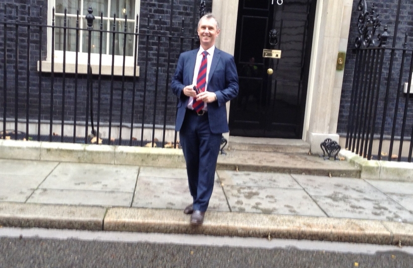 Nigel Evans visiting Downing Street with Association members