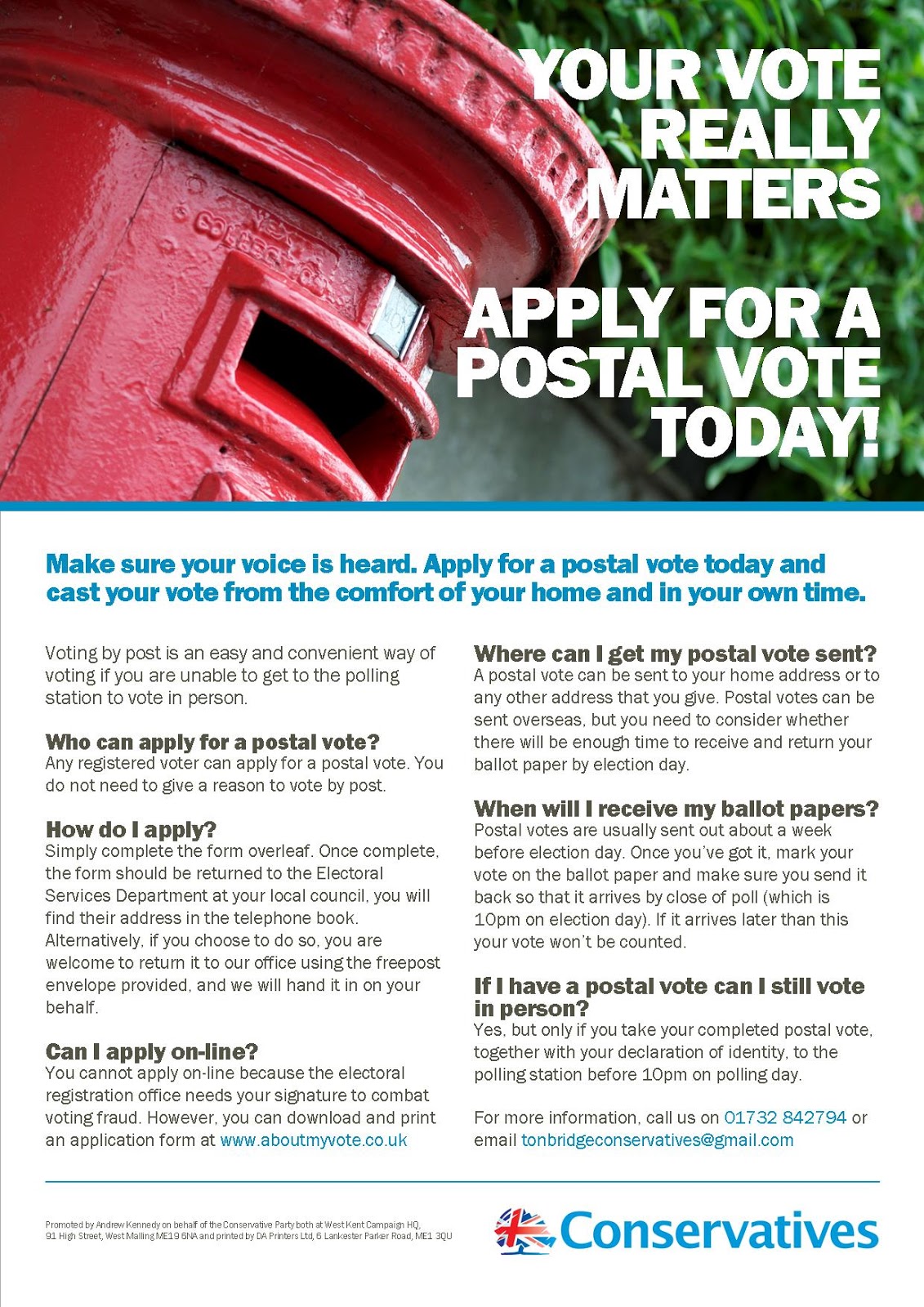 When can i apply for a postal vote