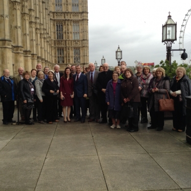 Ribble Valley Association members at the Houses of Parliament